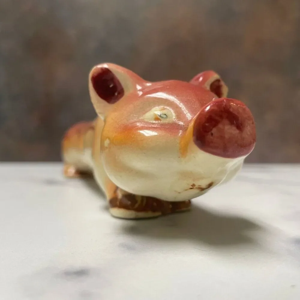 Vintage One Piece 'Long Pig' Salt & Pepper Shaker. Unique Collectible!